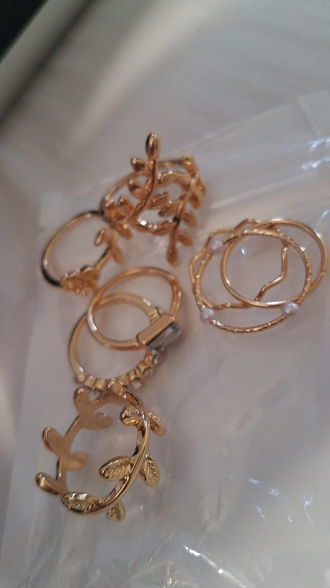 66 Pcs Gold Knuckle Rings Set for Women, Vintage Stackable Rings, Boho Snake Finger Rings, Trendy Midi Rings Pack for Teen Girls A-Gold Ring Set